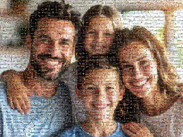 Fotomosaico de Familia