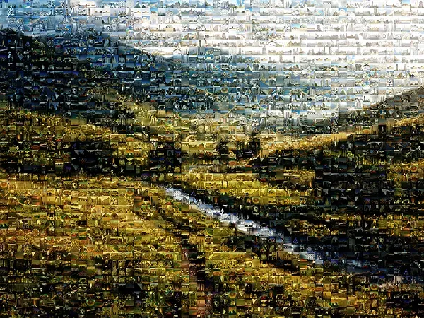 Fotomosaico de Paisajes